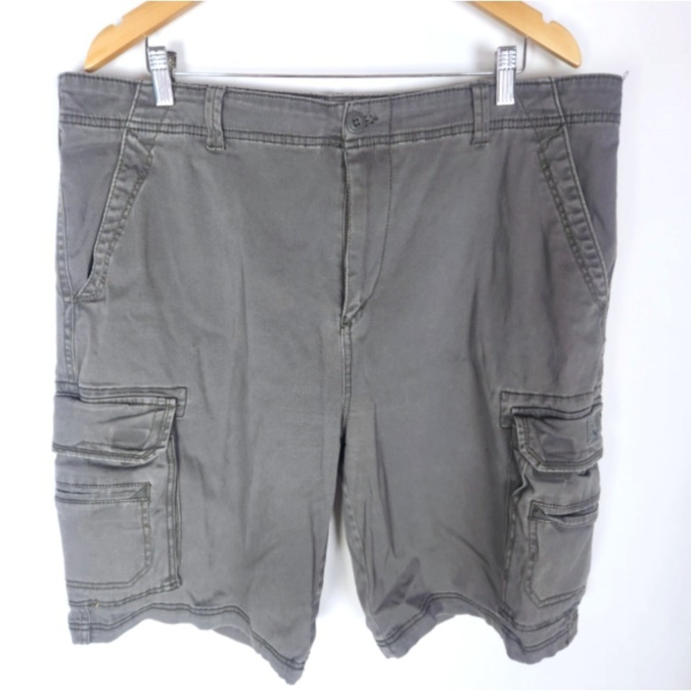 Unionbay Men's Cargo Shorts Size 40‎ Gray Union Bay Cotton Stretch